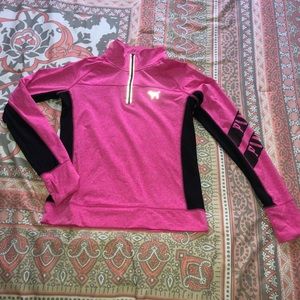 Pink & black zip up sweater from PINK